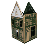 Candela Craciun Casuta metal 14x12x25 cm