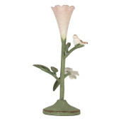 Sfesnic lumanare metal Floare 12x12x26 cm