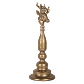 Sfesnic lumanare metal auriu Ren Ø 14x40 cm