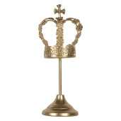 Decoratiune Coroana metal auriu Ø 12x30 cm