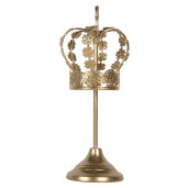 Decoratiune Coroana metal auriu Ø 12x30 cm