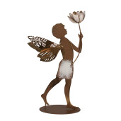 Figurina Baietel metal maro 20x8x36 cm