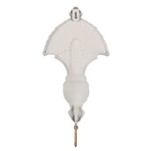 Cuier perete metal bej auriu vintage 16x4x33 cm