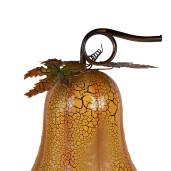 Dovleac decorativ metal portocaliu maro Ø 28x47 cm