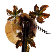 Dovleac decorativ metal portocaliu maro Ø 28x47 cm