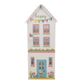 Casuta decorativa metal multicolor 11x12x28 cm