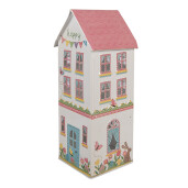 Casuta decorativa metal multicolor 11x12x28 cm