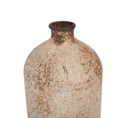 Vaza flori metal bej vintage Ø 14x42 cm
