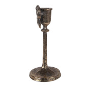 Sfesnic lumanare metal auriu Ø 9x20 cm