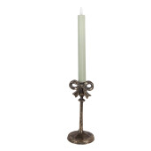 Sfesnic lumanare metal auriu Ø 9x20 cm