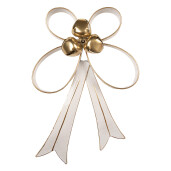 Fundita Craciun metal alb auriu 27x7x39 cm