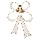 Fundita Craciun metal alb auriu 27x7x39 cm