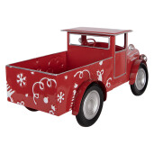 Camioneta Craciun metal multicolor 42x18x19 cm