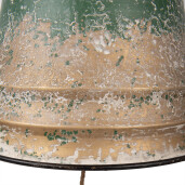 Clopotel Craciun metal auriu verde vintage Ø 42x46 cm