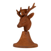 Sfesnic lumanare metal maro Ren 8x8x9 cm