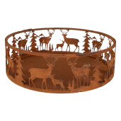 Bol decorativ metal maro Forest Ø 25x7 cm
