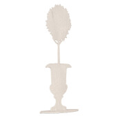 Decoratiune Floare metal alb  7x10x22 cm