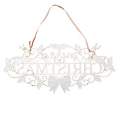 Decoratiune Craciun suspendabila metal multicolor 70x1x34 cm