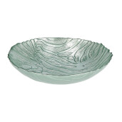  Bol sticla verde 30 x 7 cm