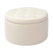 Taburet catifea bej 60 x 35 cm