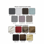 Coltar extensibil in forma de U cu tapiterie textil gri Biter 330x215x88 cm