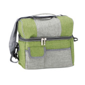 Geanta frigorifica textil gri verde  27 x 17 x 24 cm