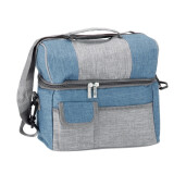 Geanta frigorifica textil gri albastru  27 x 17 x 24 cm