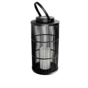 Felinar negru incarcare solara 18 x 36 cm