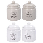 Set 4 borcane ceramica Biscotti 15 x 20 cm