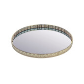  Tava decorativa metal auriu 35 cm