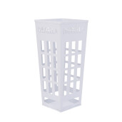 Suport umbrele fier alb 20 x 20 x 45 cm