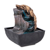 Fantana arteziana electrica polirasina multicolora II 13,5 x 13,5 x18 cm