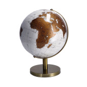 Glob Pamantesc decorativ alb auriu 21 x 28 cm