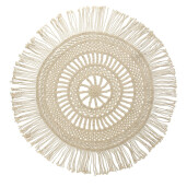 Covor rotund bumbac crem 90 cm