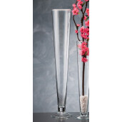 Vaza flori sticla transparenta 14 x 70 cm