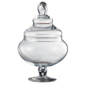 Borcan cu capac sticla 24 x 36,5 cm