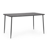 Masa otel gri Yara 140x80x74h