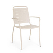 Set 6 scaune gradina otel Yara 50x57.5x87h