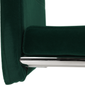Scaun tapiterie catifea verde smarald Abira 43x44x96 cm 