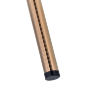 Fotoliu blana artificiala ivoire crom rose gold Adimar 57x56x75 cm