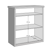 Comoda DTD antracit stejar cremona Adapo 67x40x75,5 cm