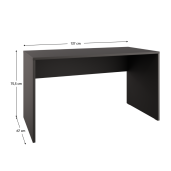 Birou DTD gri antracit Adapo 137x67x75,5 cm