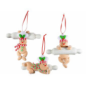 Set 9 ornamente brad Turta Dulce polirasina multicolora 12.5 x12 cm