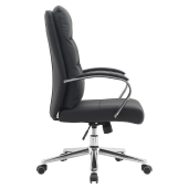 Scaun birou negru crom Admon 58x65x102/108 cm