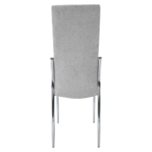 Scaun tesatura gri metal Adora 46x56x99 cm