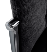 Scaun tesatura gri crom Adora 46x56x99 cm