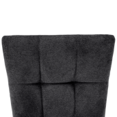 Scaun tesatura gri crom Adora 46x56x99 cm