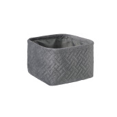 Cos depozitare textil gri Averill 16x16x10 cm