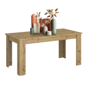 Masa dining extensibila PAL stejar artisan Airon 160-210x80x75.1 cm