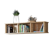 Raft suspendat PAL stejar artisan Airon 125.4x29.5x30.4 cm
